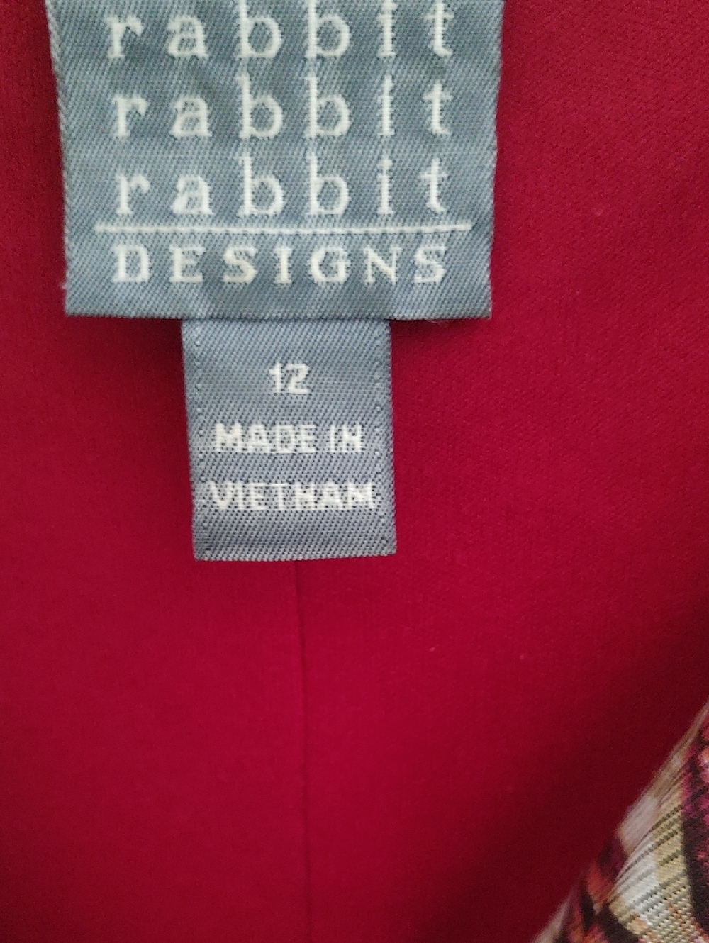 Rabbit Rabbit Rabbit Solid Deep Red, Rust & Black Dress - Picture 4 of 8